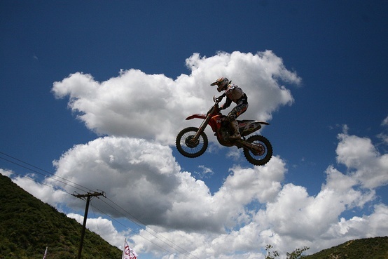 Photo:  motocross  clouds